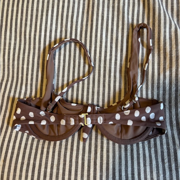 Abercrombie & Fitch Brown Polka Dot Bikini Top - Picture 3 of 3